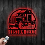 Cars Automotive Metal Sign Custom Semi Truck 1