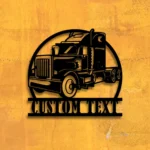 Cars Automotive Metal Sign Custom Semi Truck 1
