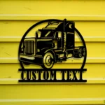 Cars Automotive Metal Sign Custom Semi Truck 1