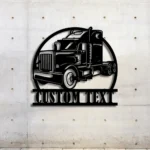 Cars Automotive Metal Sign Custom Semi Truck 1