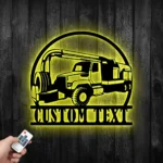 Cars Automotive Metal Sign Custom Sewer Cleaning Truck 1