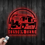 Cars Automotive Metal Sign Custom Sewer Cleaning Truck 1