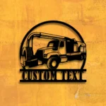 Cars Automotive Metal Sign Custom Sewer Cleaning Truck 1