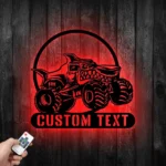 Cars Automotive Metal Sign Custom Shark Monster Truck 1