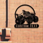 Cars Automotive Metal Sign Custom Shark Monster Truck 1