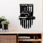 Cars Automotive Metal Sign Custom Us Semi Truck Driver Sign With 1