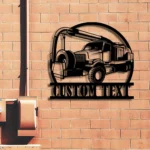 Cars Automotive Metal Sign Custom Vacuum Truck 1