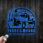 Cars Automotive Metal Sign Custom Vacuum Truck 1
