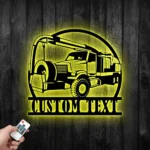 Cars Automotive Metal Sign Custom Vacuum Truck 1