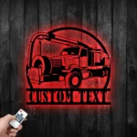 Cars Automotive Metal Sign Custom Vacuum Truck 1