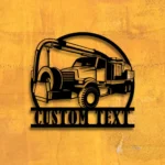 Cars Automotive Metal Sign Custom Vacuum Truck 1