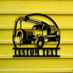 Cars Automotive Metal Sign Custom Vacuum Truck 1