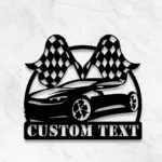 Cars Automotive Metal Sign Detailed Sport Car 1