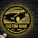 Cars Automotive Metal Sign Personalized Classic Muscle Car Name 1