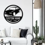 Cars Automotive Metal Sign Personalized Classic Muscle Car Name 1