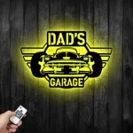 Cars Automotive Metal Sign Personalized Dad Garage Name 1