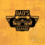 Cars Automotive Metal Sign Personalized Dad Garage Name 1