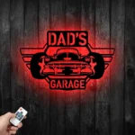 Cars Automotive Metal Sign Personalized Dad Garage Name 1