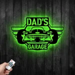 Cars Automotive Metal Sign Personalized Dad Garage Name 1