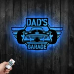 Cars Automotive Metal Sign Personalized Dad Garage Name 1
