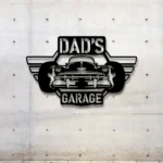 Cars Automotive Metal Sign Personalized Dad Garage Name 1