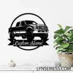 Cars Automotive Metal Sign Personalized Repairman Name 1