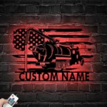 Cars Automotive Metal Sign Personalized Sewer Cleaning Name 1