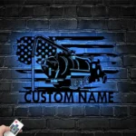 Cars Automotive Metal Sign Personalized Sewer Cleaning Name 1