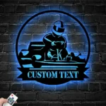 Cars Automotive Metal Sign Racer Title 1