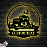 Cars Automotive Metal Sign Racer Title 1