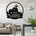 Cars Automotive Metal Sign Racer Title 1