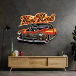 Cars Automotive Neon Sign Fabolous Flamming Hotrod Car 1