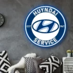 Cars Automotive Neon Sign Huyndai Super Car 1