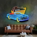 Cars Automotive Neon Sign Navy Classic Ride Car 1