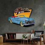 Cars Automotive Neon Sign Navy Classic Ride Car 1
