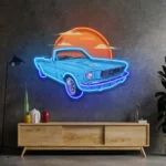 Cars Automotive Neon Sign Summer Vintage Car 1