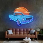 Cars Automotive Neon Sign Summer Vintage Car 1
