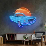 Cars Automotive Neon Sign Summer Vintage Car 1