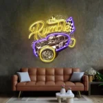 Cars Automotive Neon Sign Super Car Rumble 1