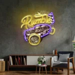 Cars Automotive Neon Sign Super Car Rumble 1