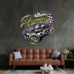Cars Automotive Neon Sign Super Car Rumble 1