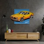 Cars Automotive Neon Sign Timeless Yellow Car 1