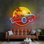 Cars Automotive Neon Sign Tropical Vintage Car 1
