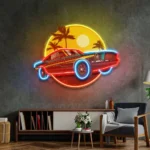 Cars Automotive Neon Sign Tropical Vintage Car 1
