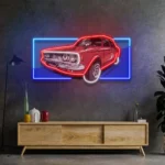 Cars Automotive Neon Sign Vintage Old Car 1