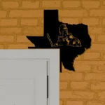 Cerveza Indio Metal Sign Artistic Texas State Map 1