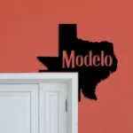 Cerveza Modelo Metal Sign Artistic Texas State Map 1