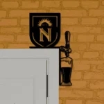 Cerveza Nortena Metal Sign Artistic Tap Handle 1