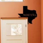 Cerveza Nortena Metal Sign Texas State Map 1