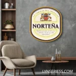 Cerveza Nortena Neon Sign Nortena Beer Label 1
